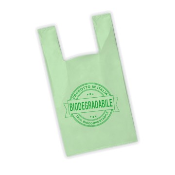 Shopper Biodegradabili Compostabile Verde in Pronta Consegna